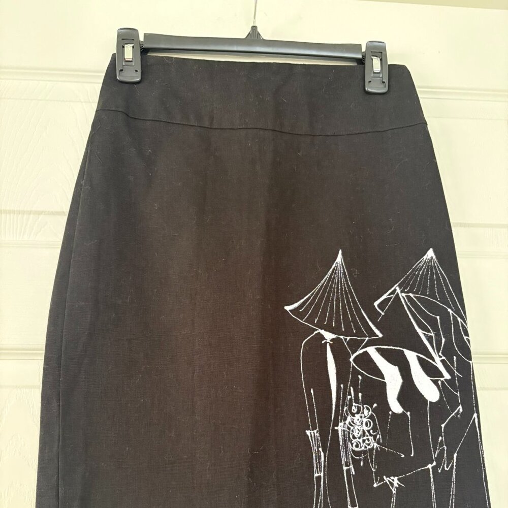 Skirt, custom made, Oriental Small. 27 in.